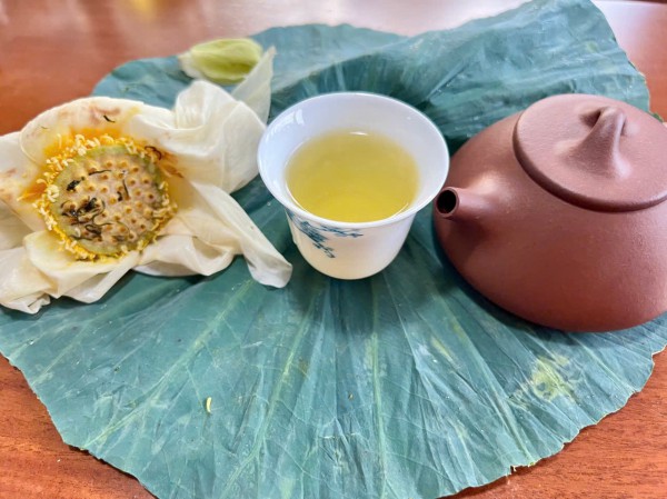 Vào đảo Bồng Lai thưởng trà, ăn món ngon từ sen Huế Vào đảo Bồng Lai thưởng trà, ăn món ngon từ sen Huế