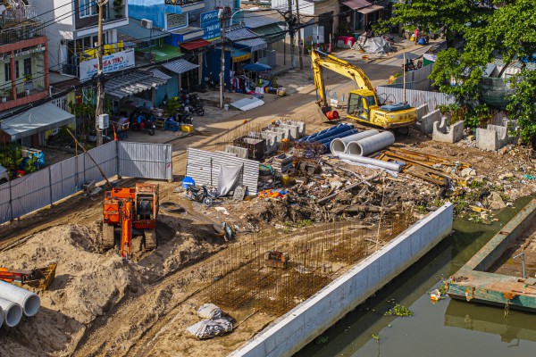 Toàn cảnh dự án bờ bắc kênh Đôi 7.300 tỉ ở TP.HCM sau 10 tháng thi công