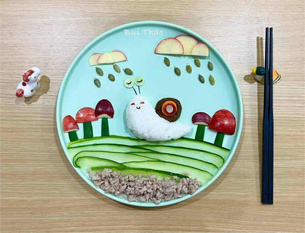 Người mẹ biến đĩa cơm thành tranh, dân mạng nói 'không nỡ ăn vì quá đẹp'