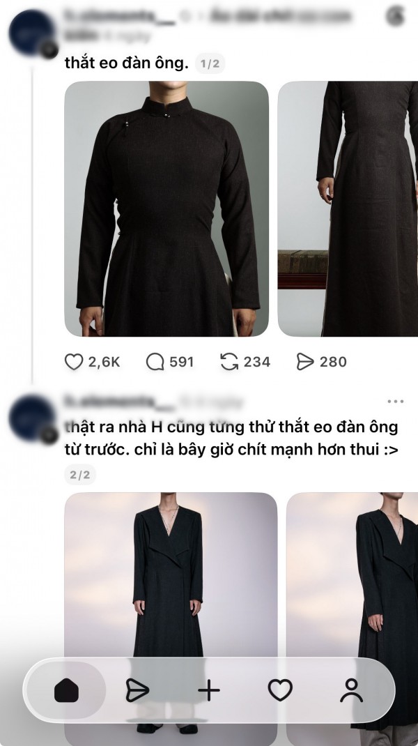 Áo dài nam chiết eo gây bão mạng: Phá cách hay phản cảm?