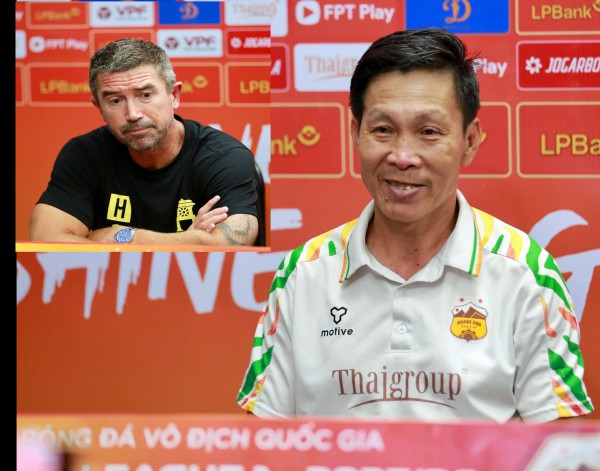 HLV Harry Kewell chê bai HAGL, HLV Quang Trãi phản bác tinh tế ‘Arsenal cũng đá như chúng tôi mà thôi’