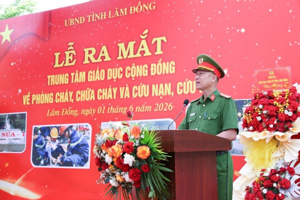 Lâm Đồng ra mắt Trung tâm Giáo dục cộng đồng về PCCC và CNCH đầu tiên