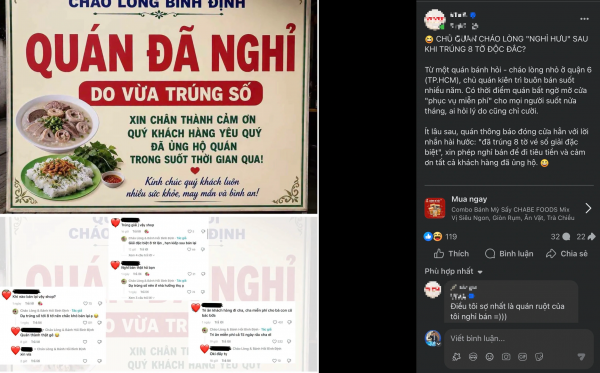Thông báo 'quán nghỉ bán vì trúng số' gây xôn xao: Bạn có nghỉ việc nếu đổi đời?